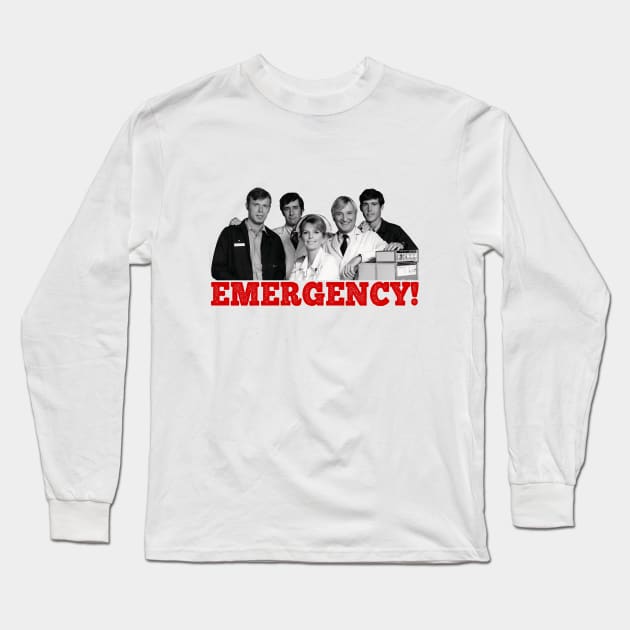 Emergency! - Group - 70s Tv Show Long Sleeve T-Shirt by wildzerouk